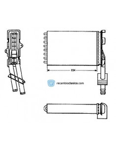 Comprar radiador de calefacción RENAULT 21/21 NEVADA 89- online