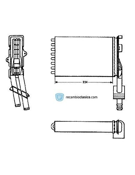 Comprar radiador de calefacción RENAULT 21/21 NEVADA 89- online
