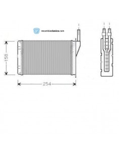 Comprar radiador de calefacción RENAULT SUPER 5/9/11/EXPRESS