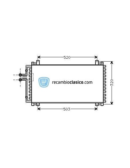 Comprar Condensador aire acondicionado RENAULT 21 TURBO online