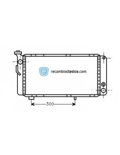 Radiador refrigeración RENAULT 5 1.4 Alpine Turbo Copa Turbo 82-84 2