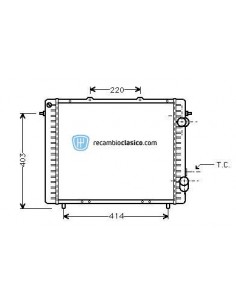 Comprar Radiador refrigeración RENAULT EXPRESS 1.9D 91- online