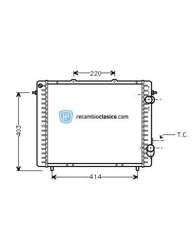 Comprar Radiador refrigeración RENAULT EXPRESS 1.9D 91- online