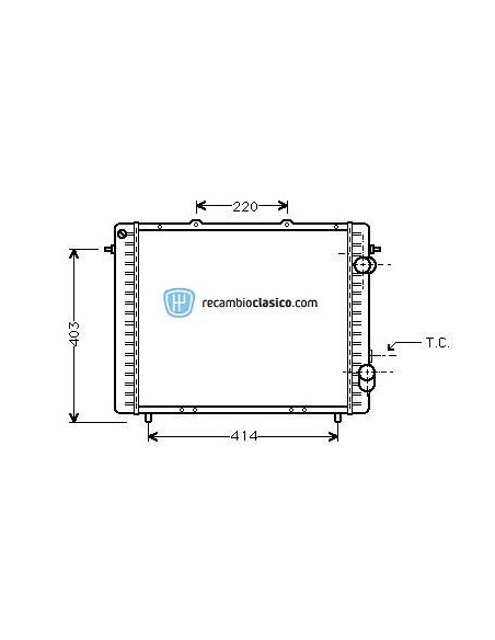 Comprar Radiador refrigeración RENAULT EXPRESS 1.9D 91- online