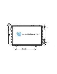 Radiador refrigeración RENAULT 5 Motor GASOLINA 7701349387 7700709205 7702109574 2