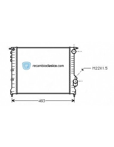 Comprar Radiador refrigeración RENAULT EXPRESS 1.6 II 1.6D 91-