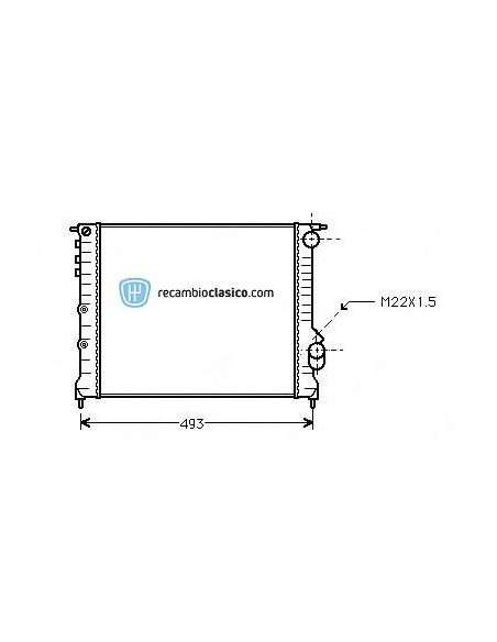 Comprar Radiador refrigeración RENAULT EXPRESS 1.6 II 1.6D 91-
