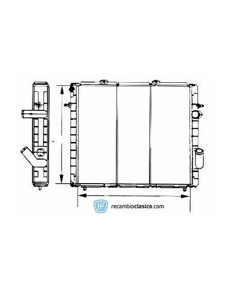 Comprar Radiador refrigeración RENAULT EXPRESS 1.9D 91- online