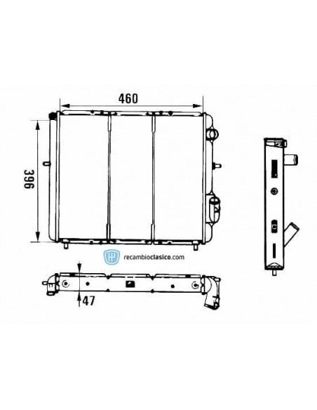 Comprar Radiador refrigeración RENAULT CLIO 1.9 D online