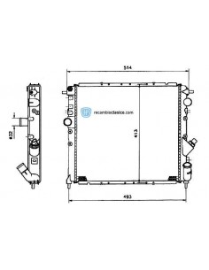 Comprar Radiador refrigeración RENAULT CLIO 1.8 16V 90-/CLIO