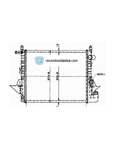 Comprar Radiador refrigeración RENAULT Twingo 1.2i 93- online
