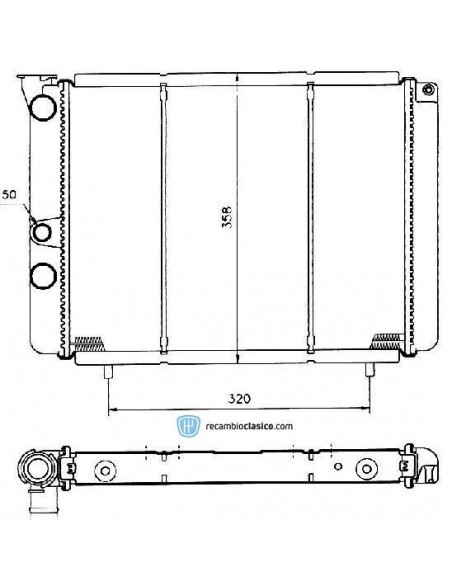 Comprar Radiador refrigeración RENAULT 18 TURBO 7701348343 Comprar Radiador refrigeración RENAULT 18 TURBO 7701348343
