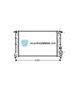 Comprar Radiador refrigeración RENAULT 21 II GTX/TXE/TXI 89-