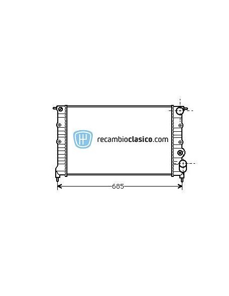 Comprar Radiador refrigeración RENAULT 21 II GTX/TXE/TXI 89- Comprar Radiador refrigeración RENAULT 21 II GTX/TXE/TXI 89-