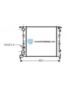 Comprar Radiador refrigeración RENAULT CLIO 1.2 RL/RN/RT 90-98