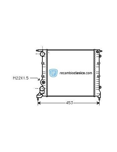 Comprar Radiador refrigeración RENAULT CLIO 1.2 RL/RN/RT 90-98