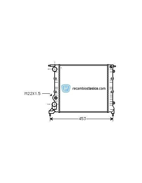 Comprar Radiador refrigeración RENAULT CLIO 1.2 RL/RN/RT 90-98