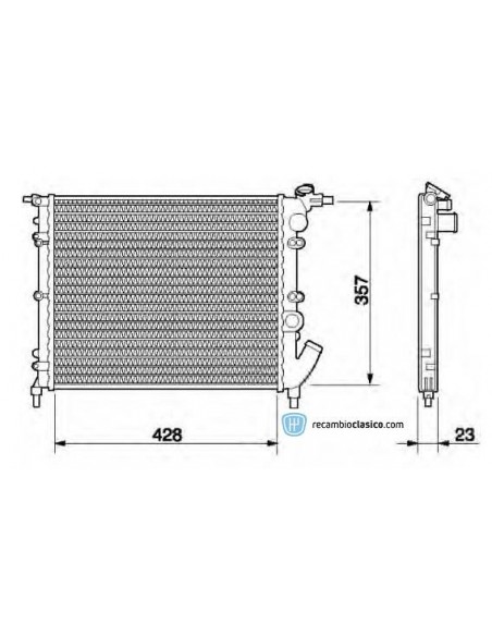 Comprar Radiador refrigeración RENAULT 19 TR/GRT/TRE 88- online