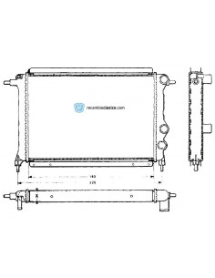 Comprar Radiador refrigeración RENAULT 25 2.0 TS/GTS/TX/TXE