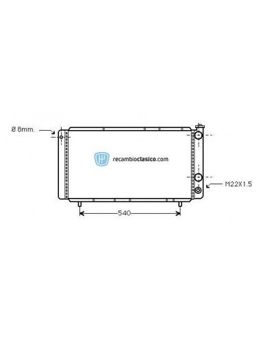 Comprar Radiador refrigeración RENAULT TRAFIC Diesel 80-89 /