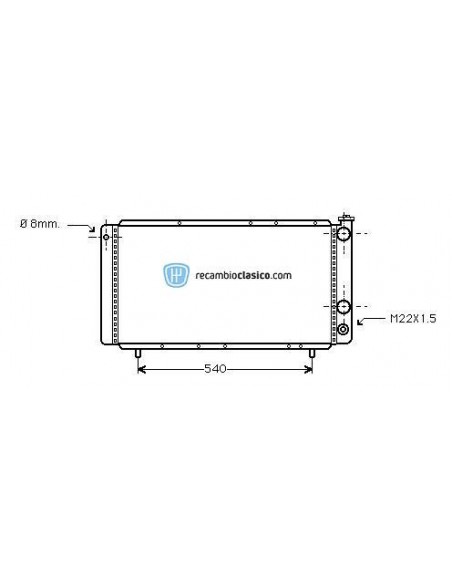 Comprar Radiador refrigeración RENAULT TRAFIC Diesel 80-89 /