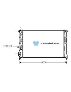 Comprar Radiador refrigeración RENAULT 19 1.8 RN/RT 92- online