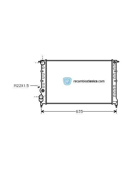 Comprar Radiador refrigeración RENAULT 19 1.8 RN/RT 92- online