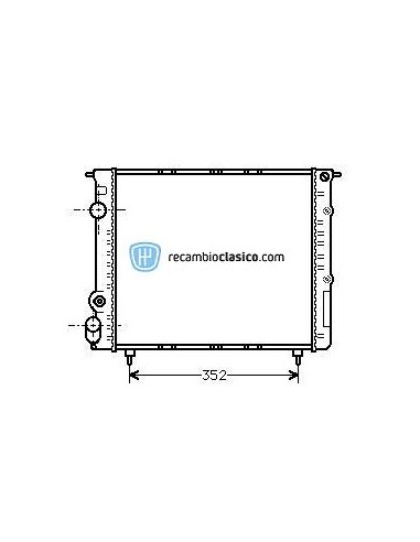 Comprar Radiador refrigeración RENAULT 19 1.4 (+AC) 88-98 /