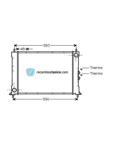 Comprar Radiador refrigeración ROVER 214 / 216 / 414 +AC 90-
