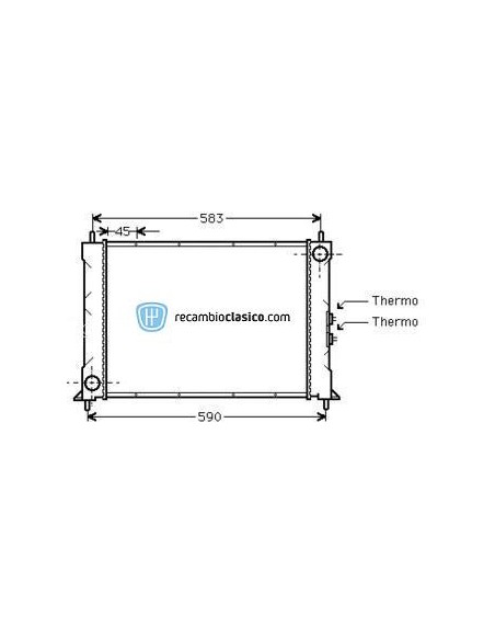 Comprar Radiador refrigeración ROVER 214 / 216 / 414 +AC 90-