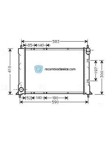 Comprar Radiador refrigeración ROVER 25 1.1 / 1.4 / 1.6 / 1.8