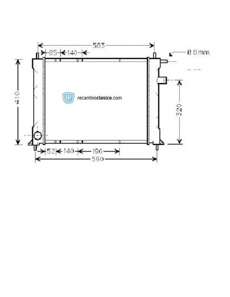 Comprar Radiador refrigeración ROVER 414 A.C. 95- /ROVER 45