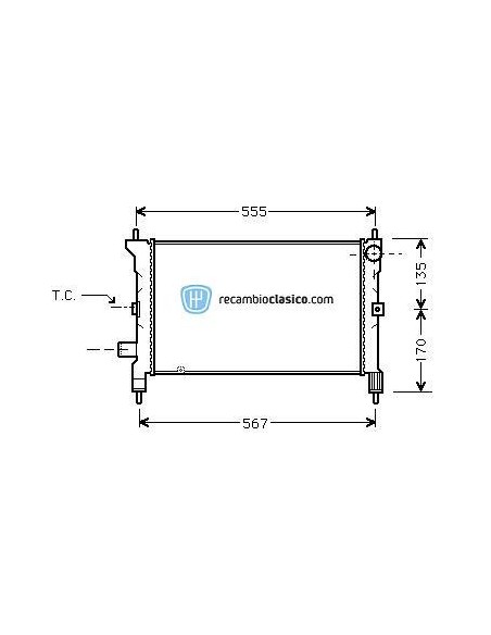 Comprar Radiador refrigeración ROVER SERIE 114 MK3 1.4 GSI 16V