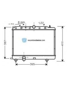 Comprar Radiador refrigeración ROVER 200 2.0D/TD AC 95- //