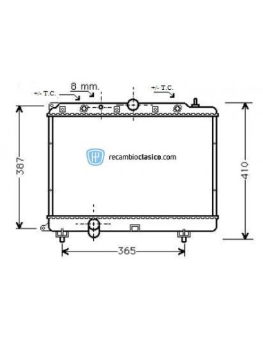 Comprar Radiador refrigeración ROVER 200 2.0D/TD AC 95- //