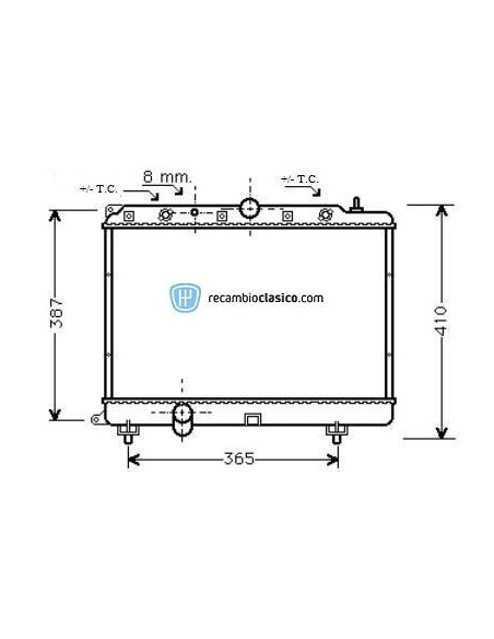 Comprar Radiador refrigeración ROVER 200 2.0D/TD AC 95- //