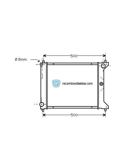 Comprar Radiador refrigeración ROVER 200/400 1.8 TD 90-95 online