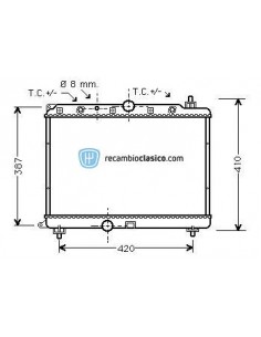 Comprar Radiador refrigeración ROVER 420 2.0 TD 95- // ROVER 45