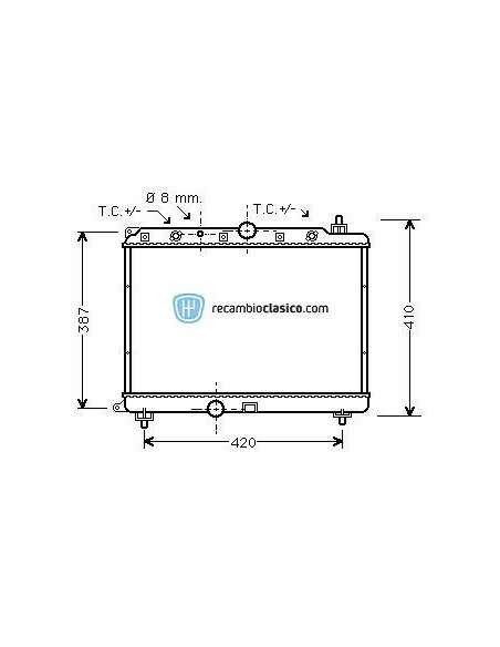 Comprar Radiador refrigeración ROVER 420 2.0 TD 95- // ROVER 45