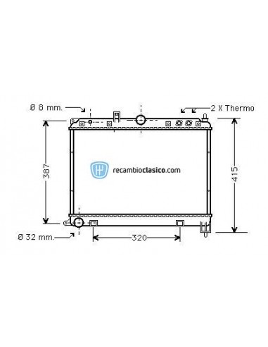 Comprar Radiador refrigeración ROVER 620 2.0TD 95-99 online