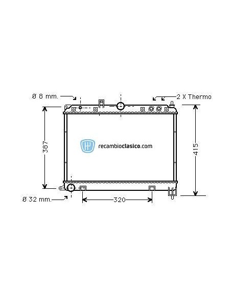 Comprar Radiador refrigeración ROVER 620 2.0TD 95-99 online