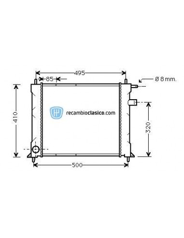 Comprar Radiador refrigeración ROVER 400 // 25 1.1/1.4i/1.6i