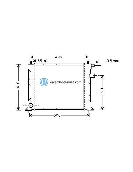 Comprar Radiador refrigeración ROVER 400 // 25 1.1/1.4i/1.6i