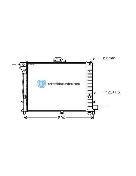 Comprar Radiador refrigeración SAAB 9000 2.3 TURBO (16V) 90-