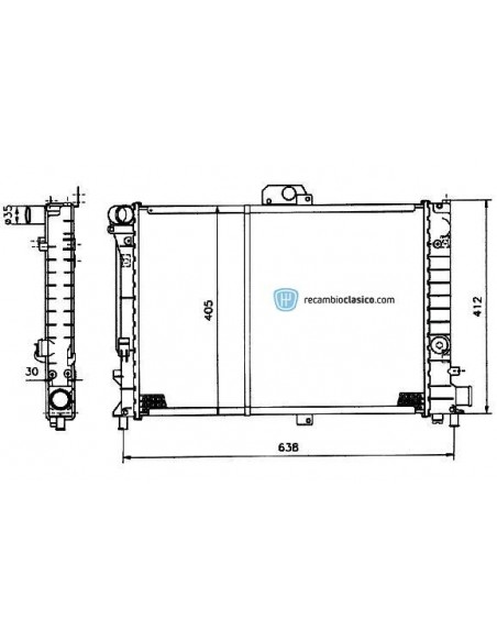 Comprar Radiador refrigeración SAAB 9000 TURBO AC 85- online