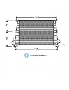 Comprar Intercooler SAAB 9-5 (YS3E) 2.0/2.3/3.0/1.9 TiD/2.2
