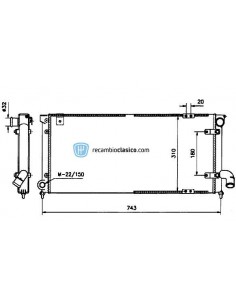 Comprar Radiador refrigeración SEAT TOLEDO 1.6/1.8/2.0 +AC 91-