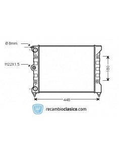 Comprar Radiador refrigeración Seat Terra 89- online