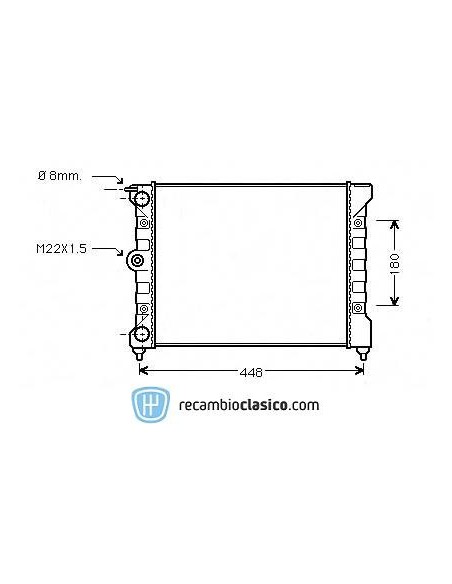 Comprar Radiador refrigeración Seat Terra 89- online
