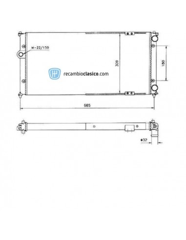 Comprar Radiador refrigeración SEAT Ibiza II 1.8/2.0/1.9D 93-99